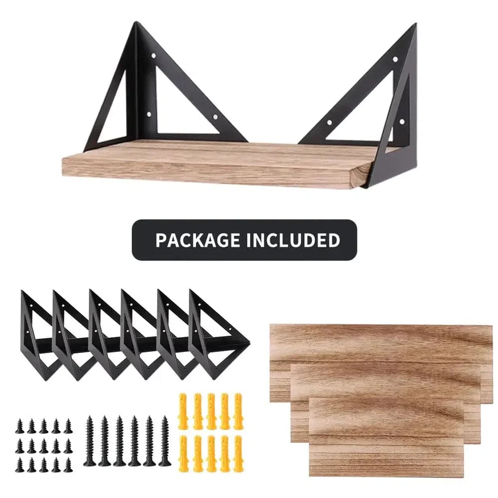 Rustic 3-Tier Wall Floating Shelf