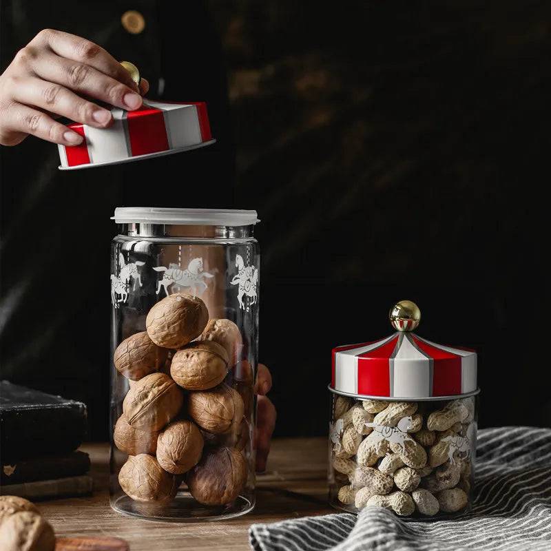 Nordic Creative Carousel Sealed Glass Jar