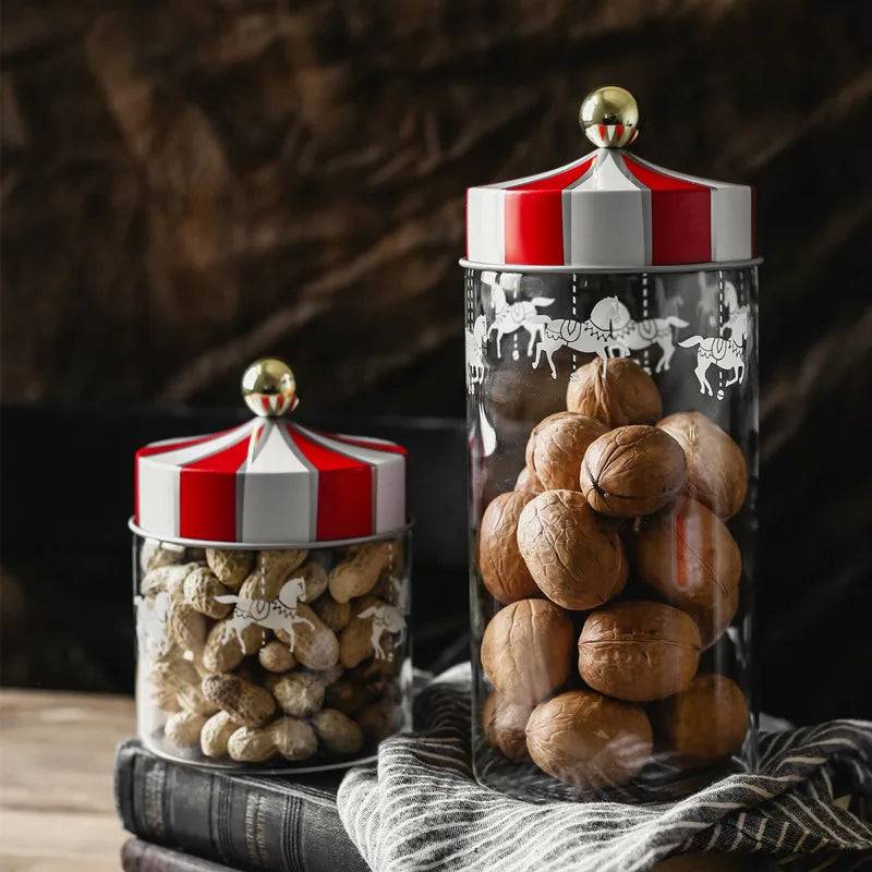 Nordic Creative Carousel Sealed Glass Jar