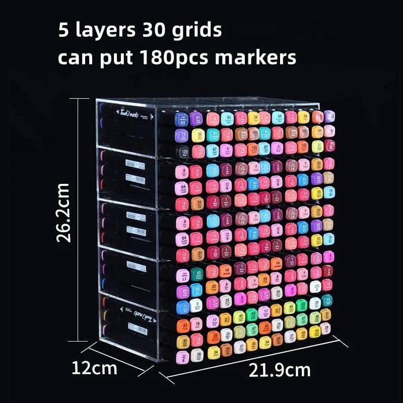 Acrylic Transparent Marker Holder