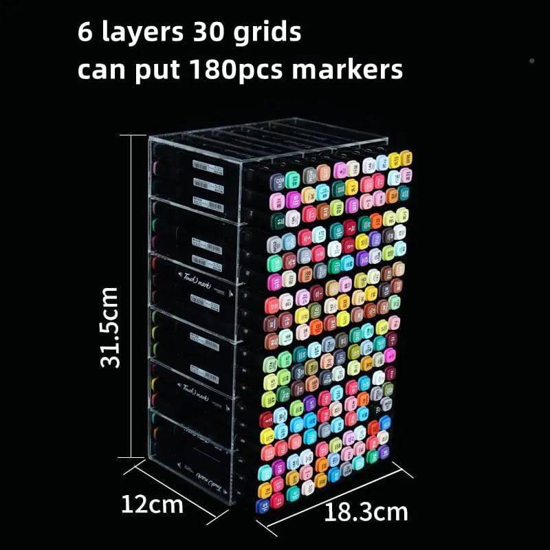 Acrylic Transparent Marker Holder