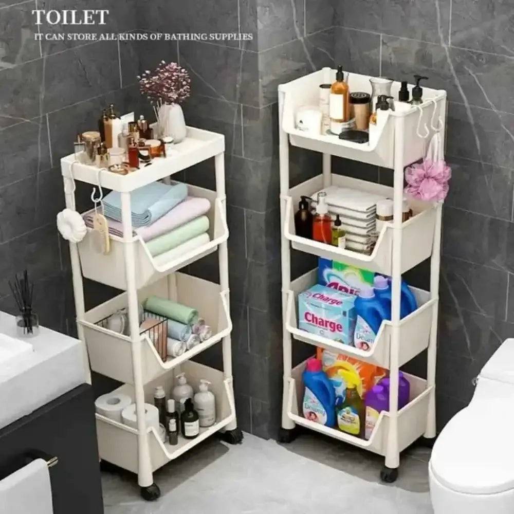 Multifunctional Trolley Storage Rack