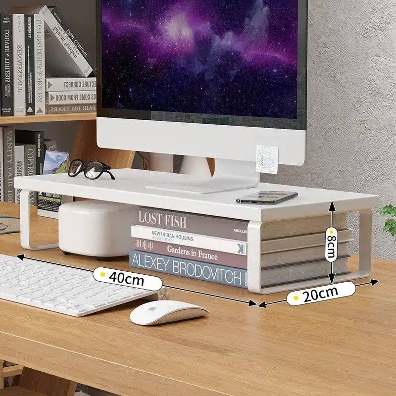 Desktop Elevated Storage Rack and Laptop Stand
