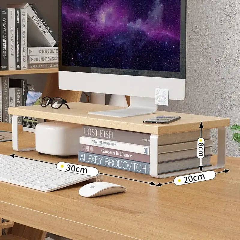 Desktop Elevated Storage Rack and Laptop Stand