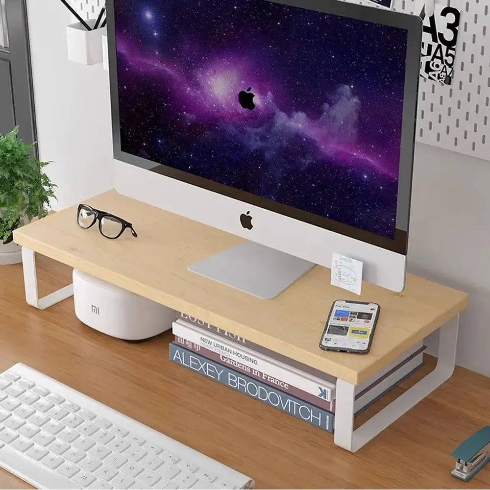 Desktop Elevated Storage Rack and Laptop Stand