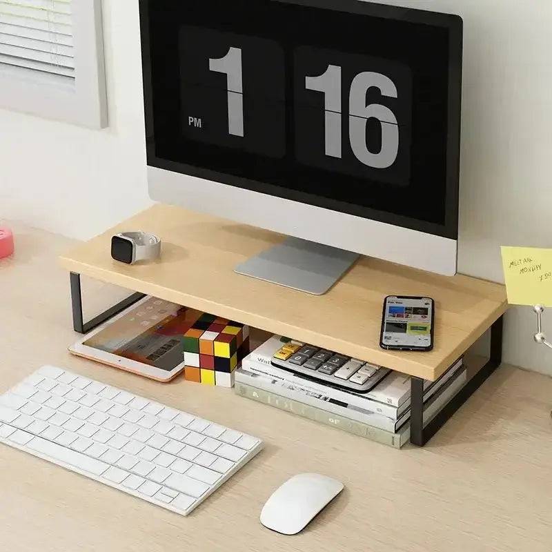 Desktop Elevated Storage Rack and Laptop Stand