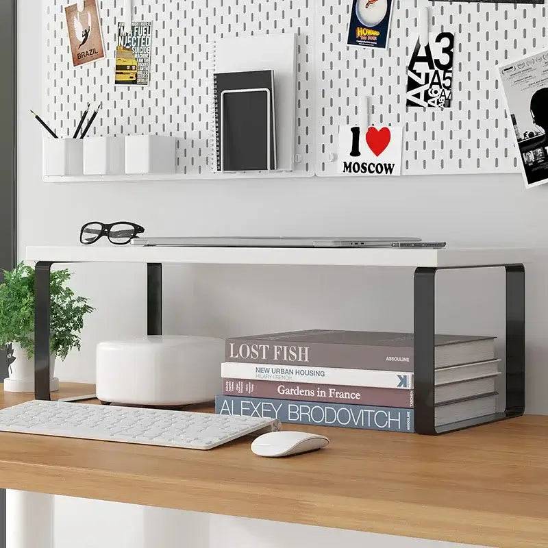 Desktop Elevated Storage Rack and Laptop Stand