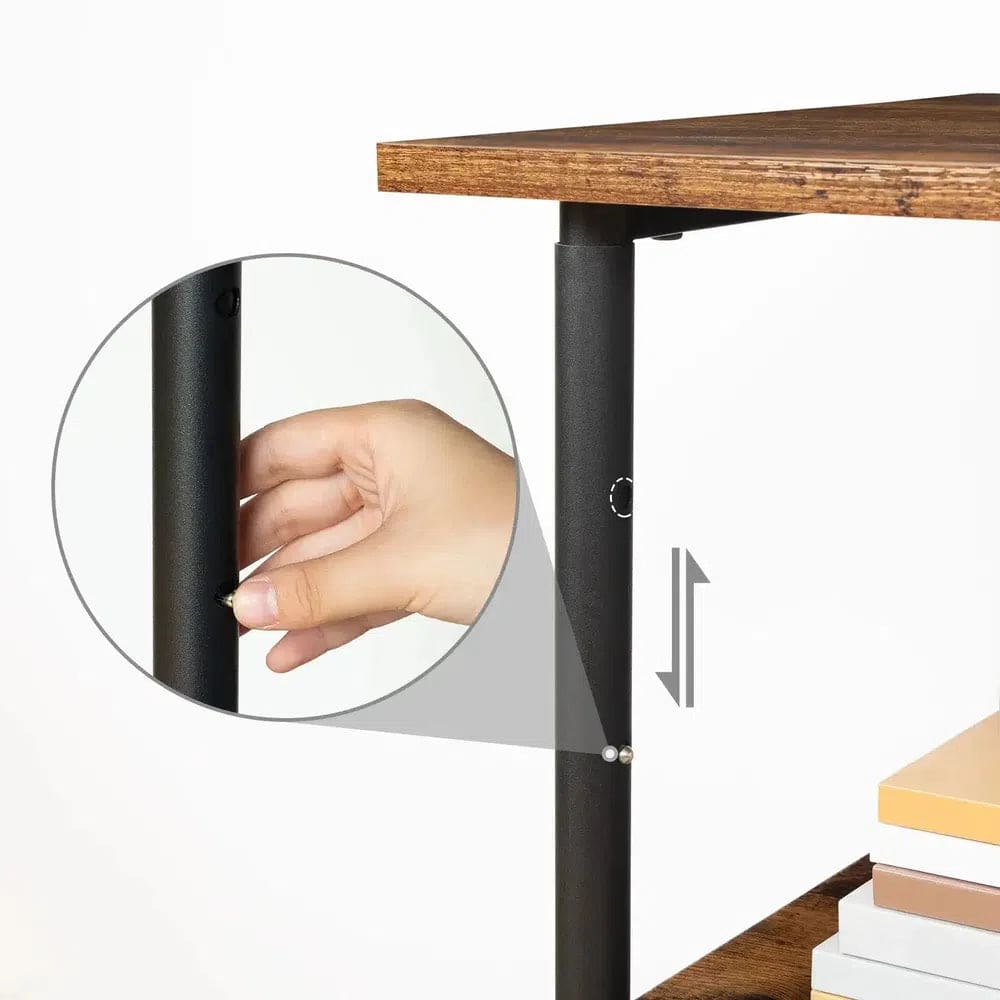 3-Tier Printer Table with Adjustable Height