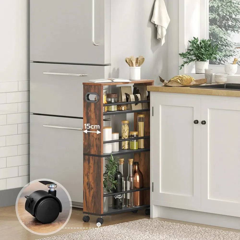 4-Tier Narrow Serving Trolley