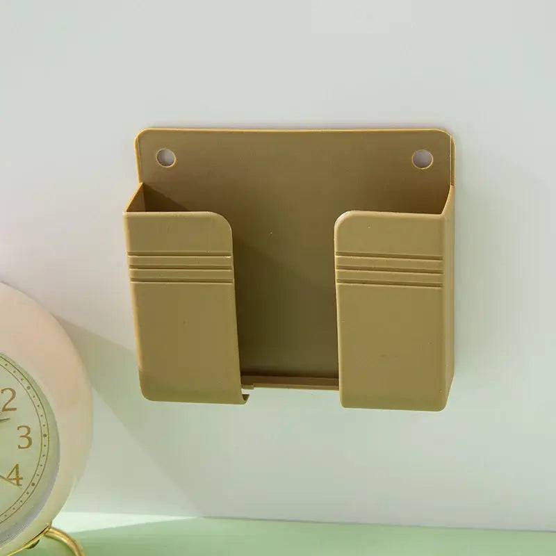White Wall Mount Phone Plug Holder
