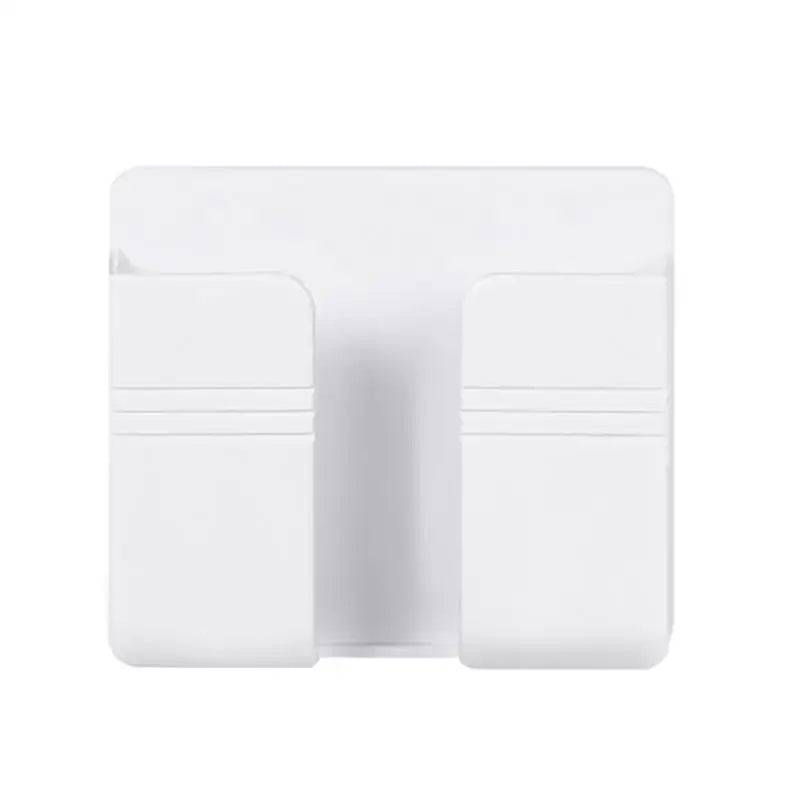 White Wall Mount Phone Plug Holder