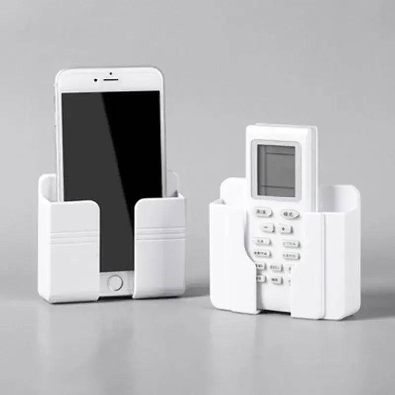 White Wall Mount Phone Plug Holder