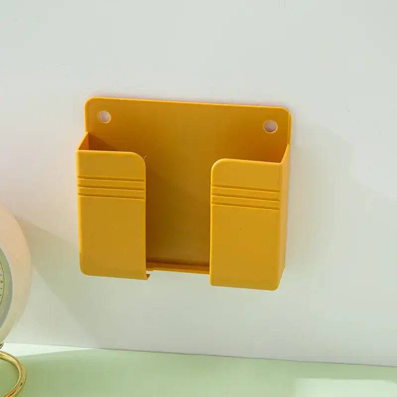 White Wall Mount Phone Plug Holder