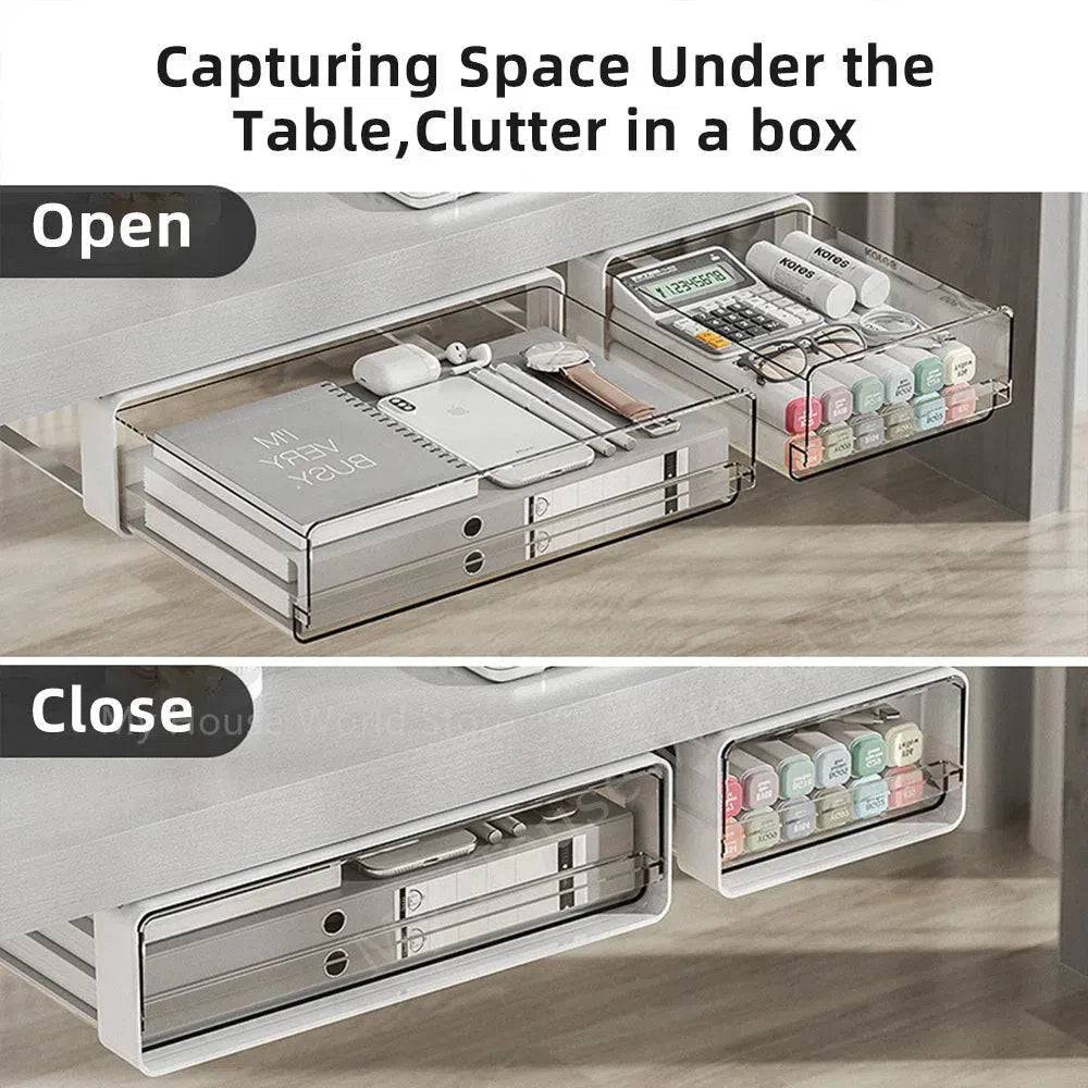 Under-Desk Adhesive Drawer Organiser