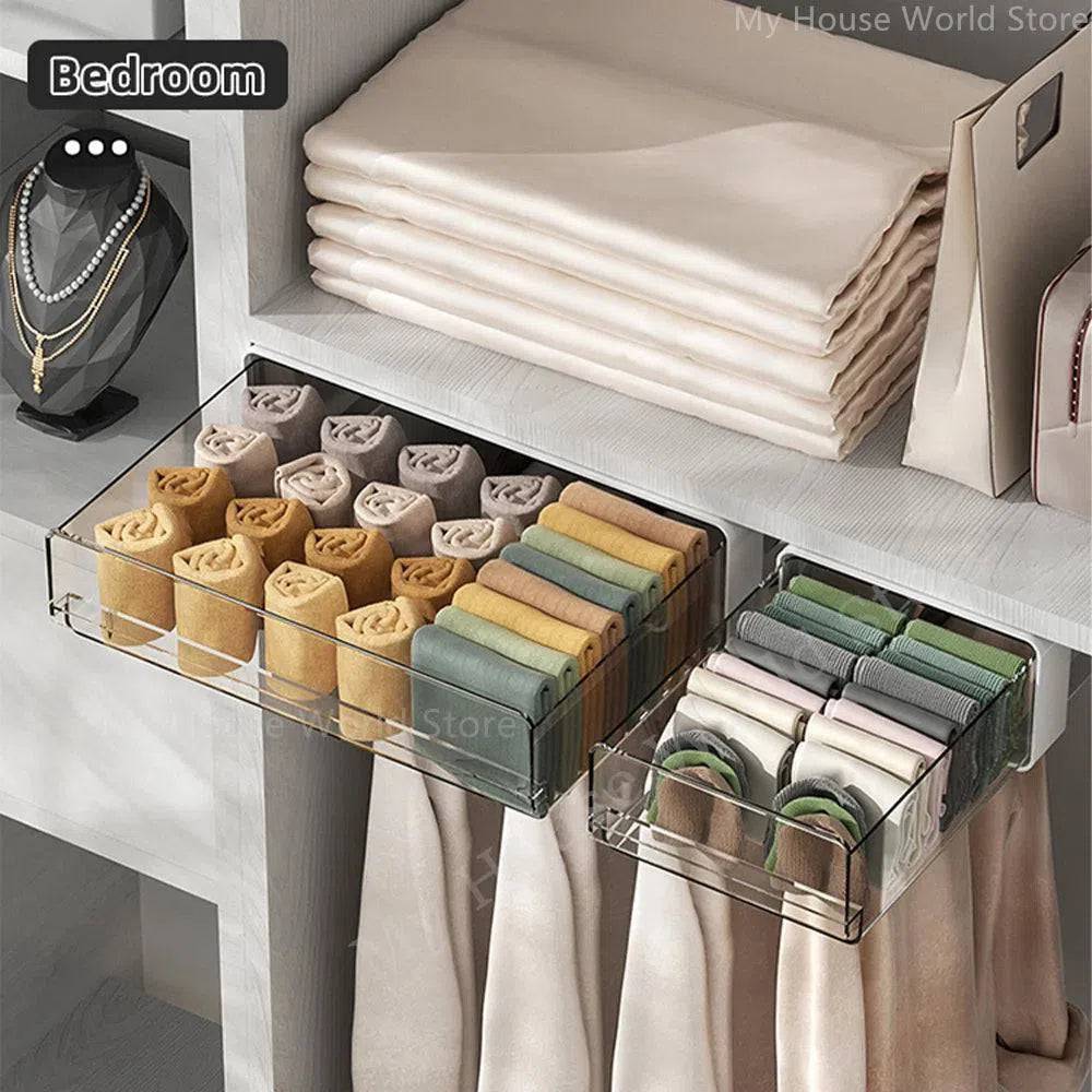 Under-Desk Adhesive Drawer Organiser