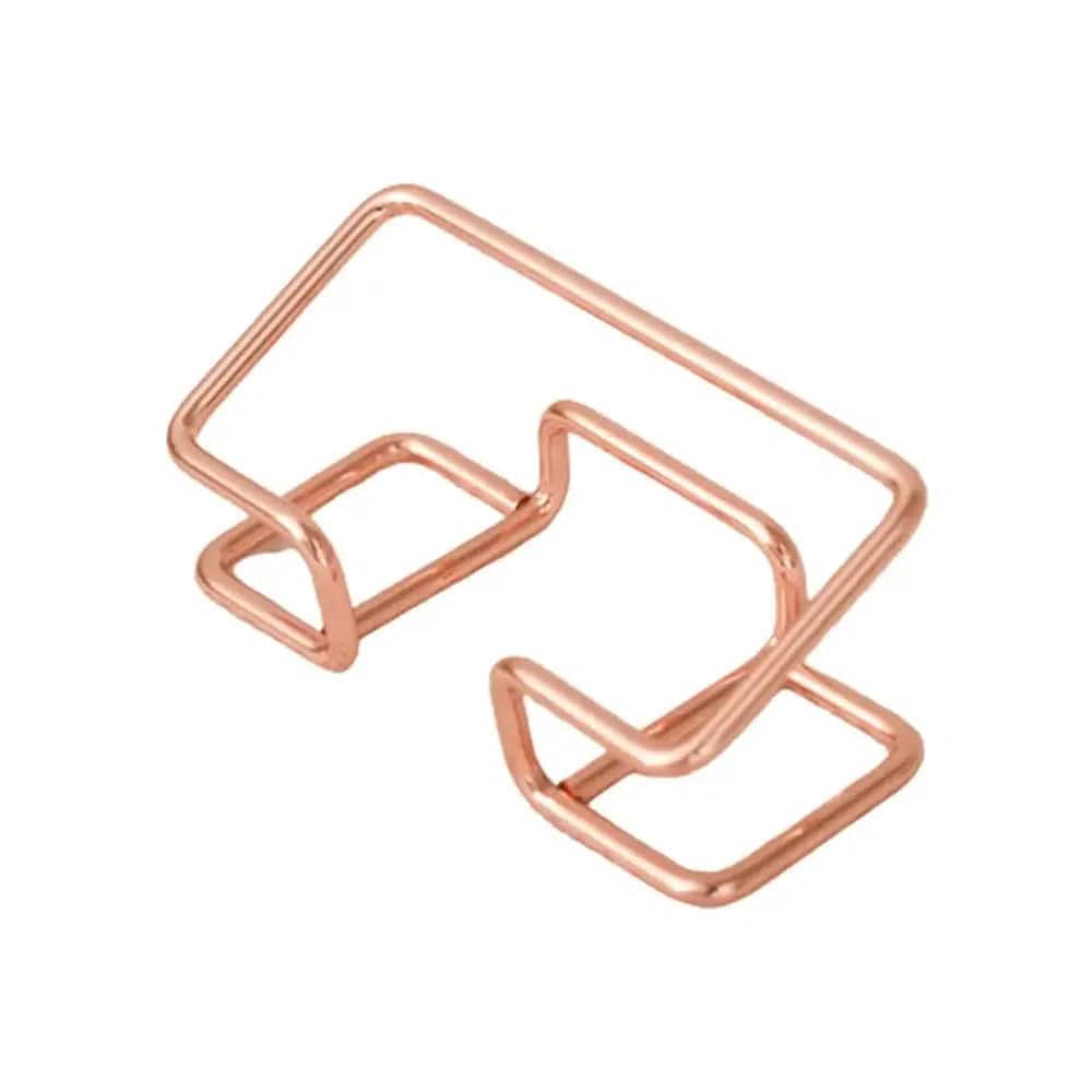 Modern Metal Desktop Business Card Holder
