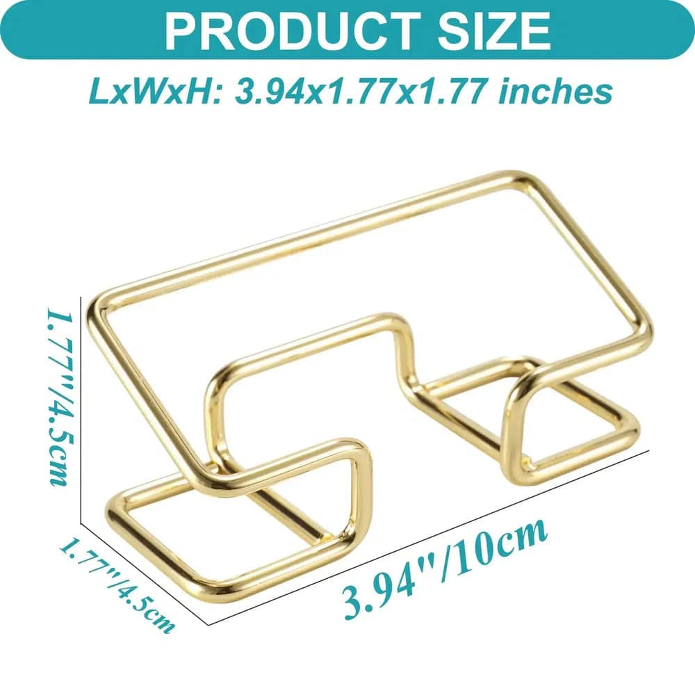Modern Metal Desktop Business Card Holder