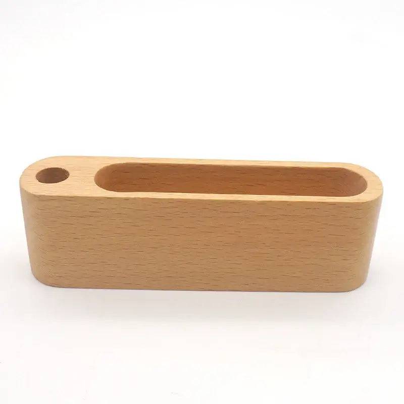 Wooden Business Card Holder Desk Organiser
