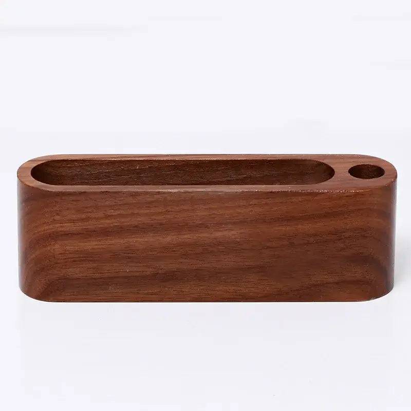 Wooden Business Card Holder Desk Organiser