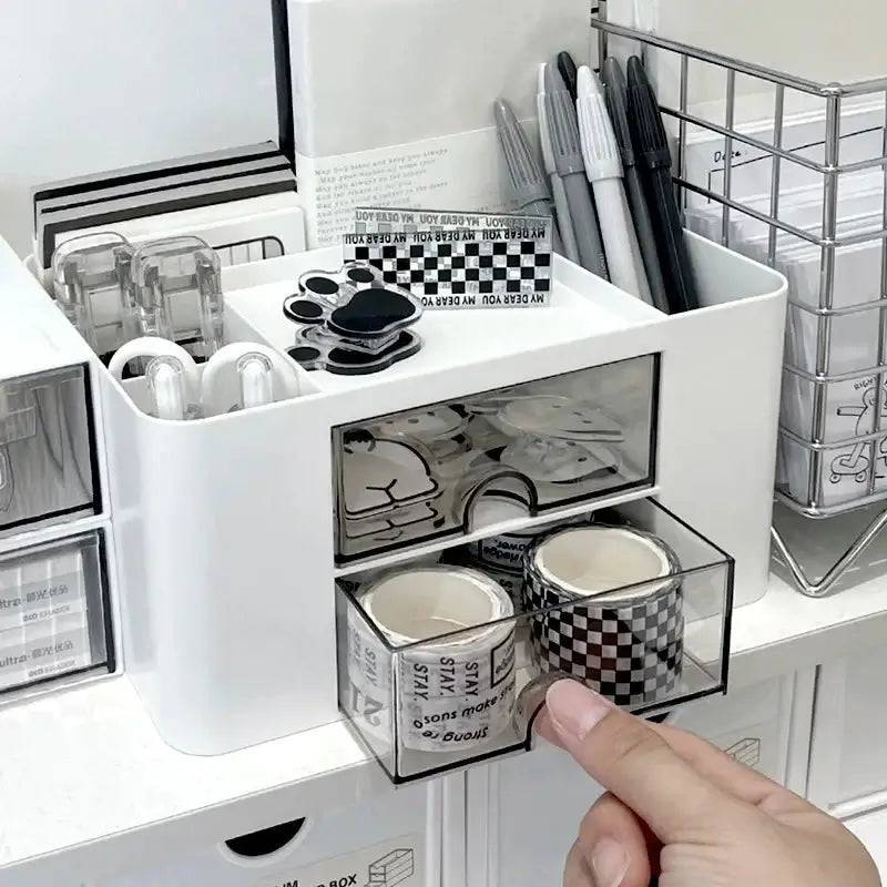 Square Penholder Storage Box