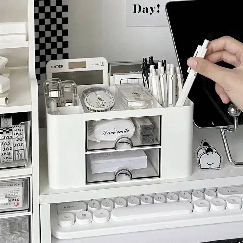 Square Penholder Storage Box