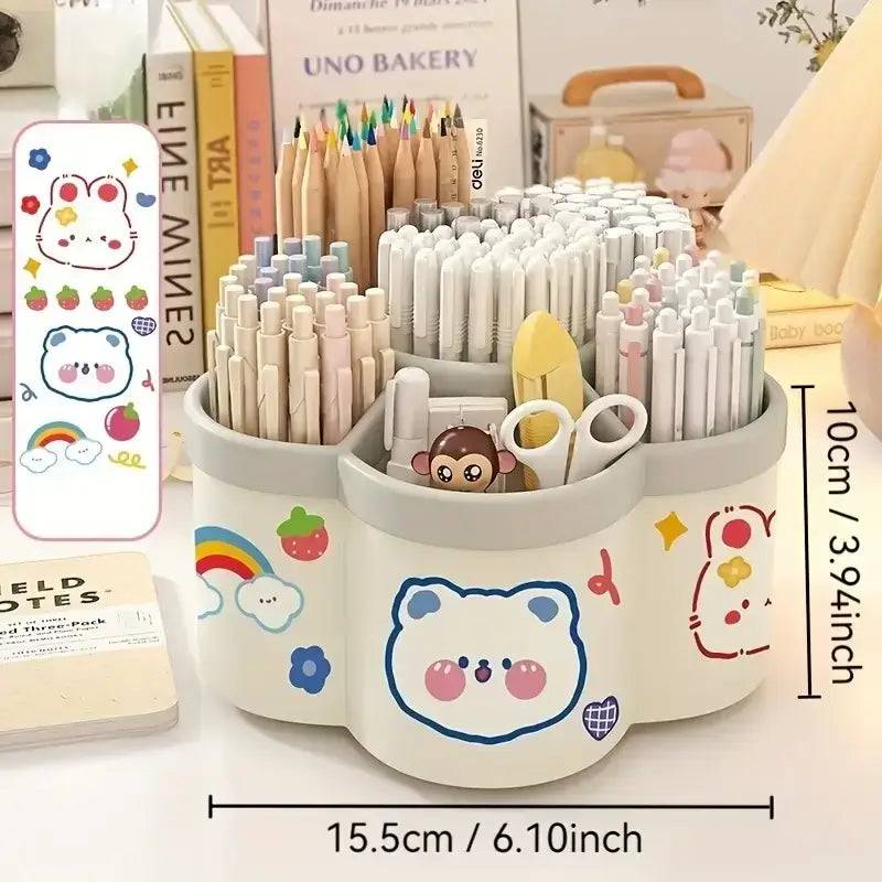 360° Rotatable Large Capacity Pen Holder Desk Organiser