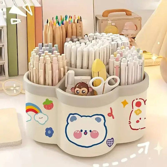 360° Rotatable Large Capacity Pen Holder Desk Organiser