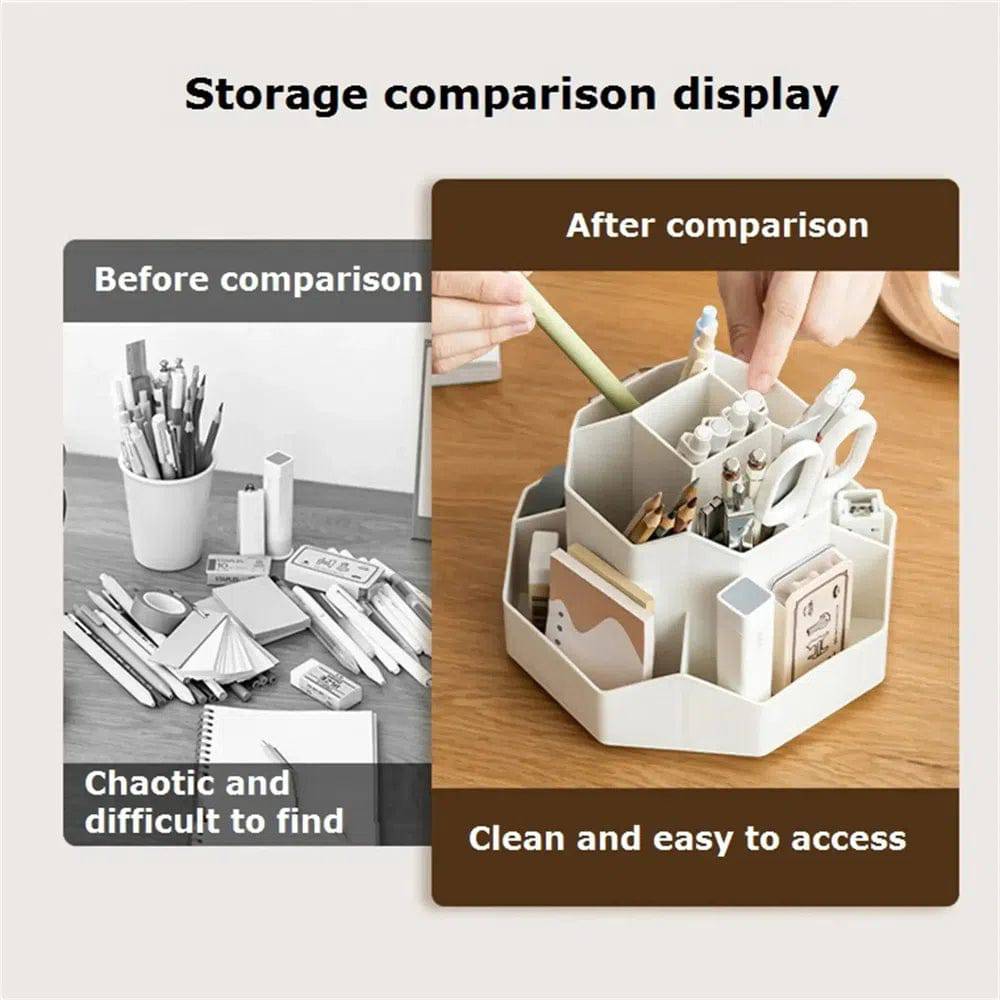 360° Rotatable Pen Holder Large Capacity Desk Organiser