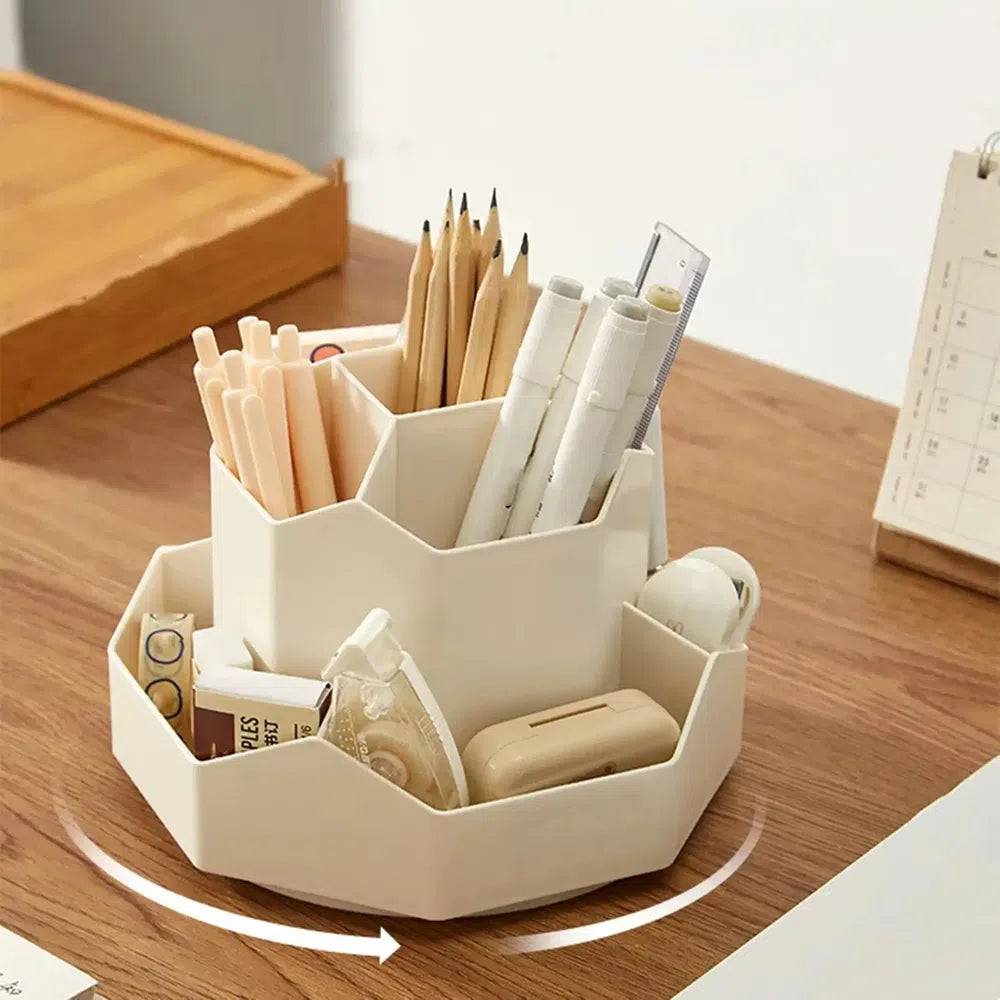 360° Rotatable Pen Holder Large Capacity Desk Organiser