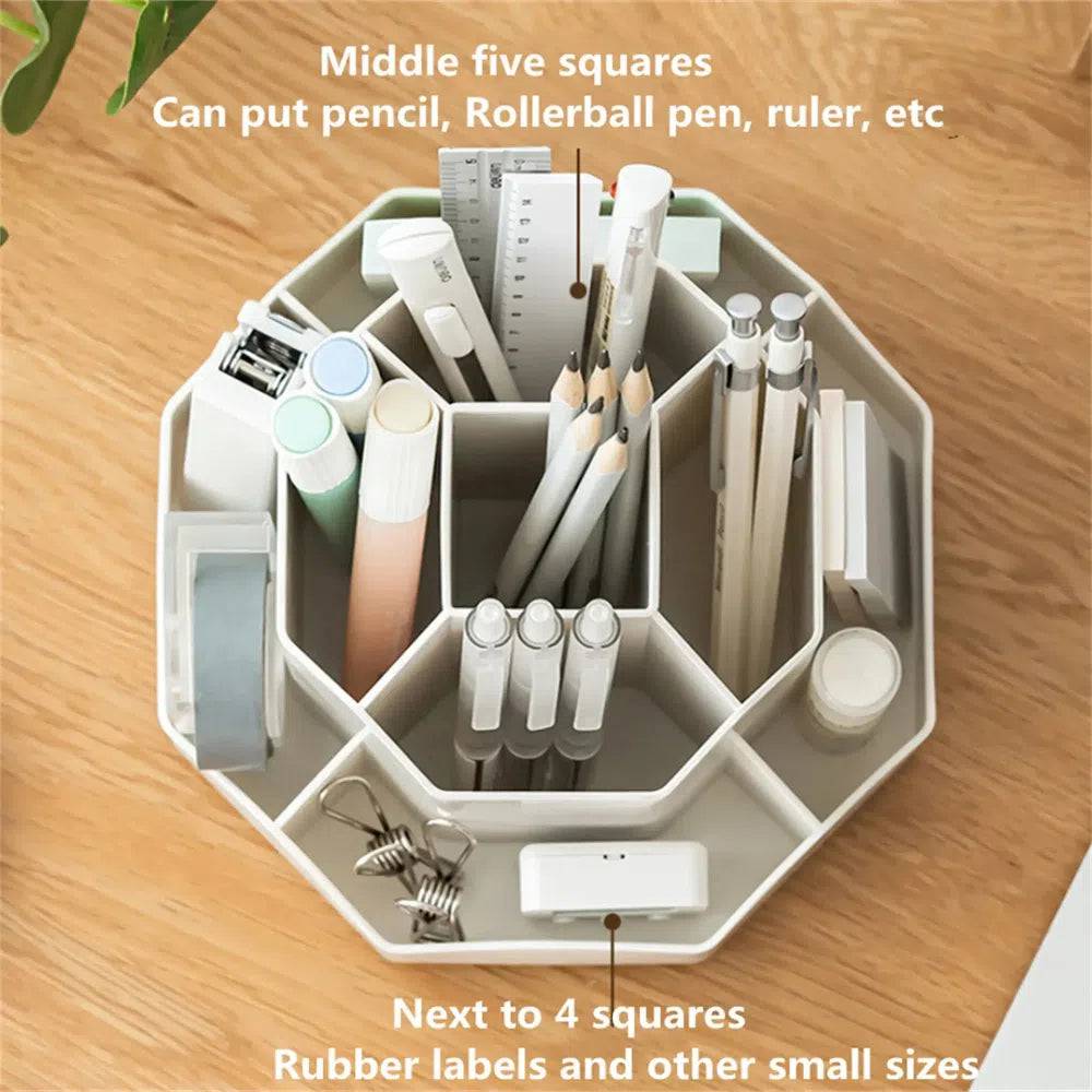 360° Rotatable Pen Holder Large Capacity Desk Organiser