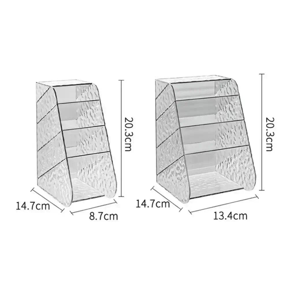 Transparent Plastic Pen Holder & Storage Box