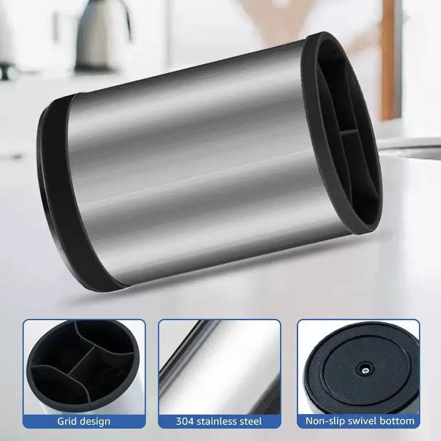 Rotatable Stainless Steel Kitchen Storage Barrel