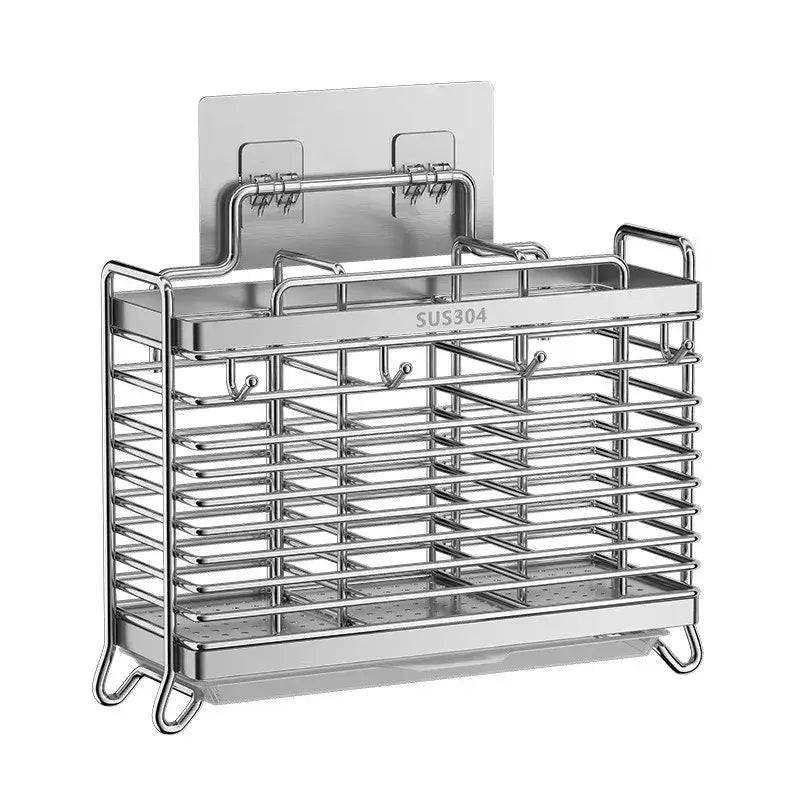 Kitchen Hanging Stainless Steel Cutlery Holder