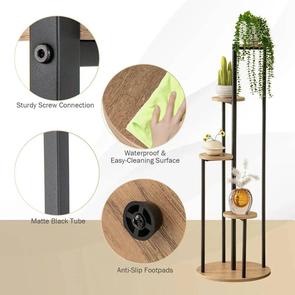 Metal Corner Plant Stand for Potted Plants