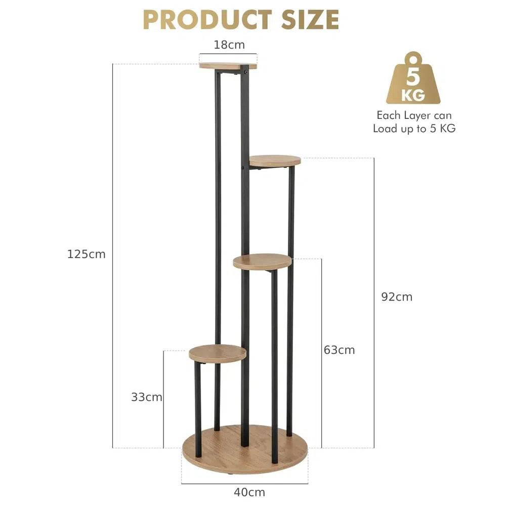 Metal Corner Plant Stand for Potted Plants