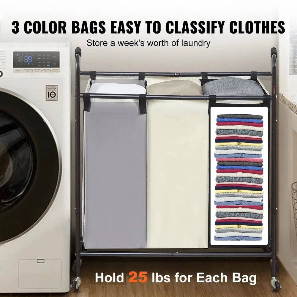 Laundry Sorter Cart with Wheels