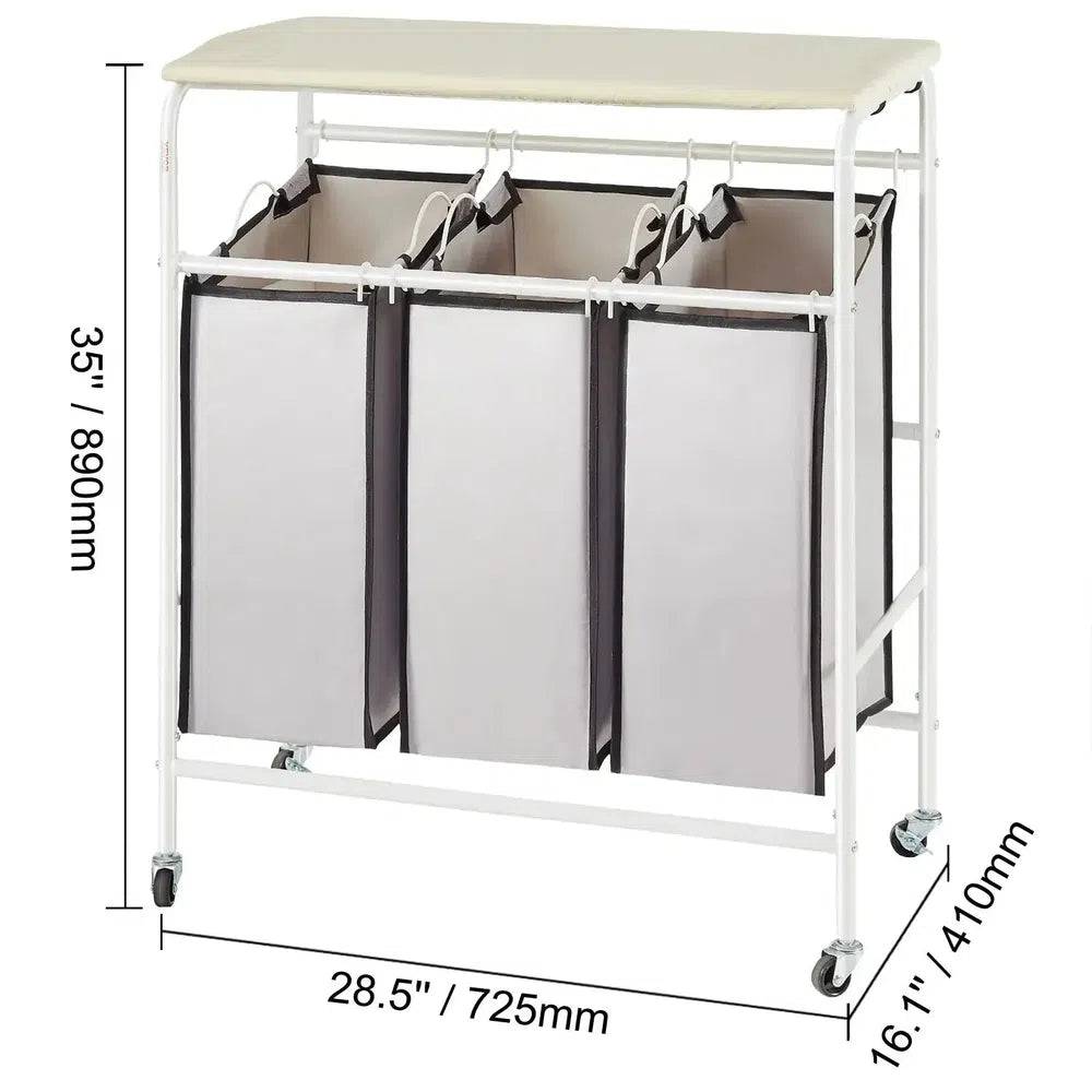 Laundry Sorter Cart with Wheels