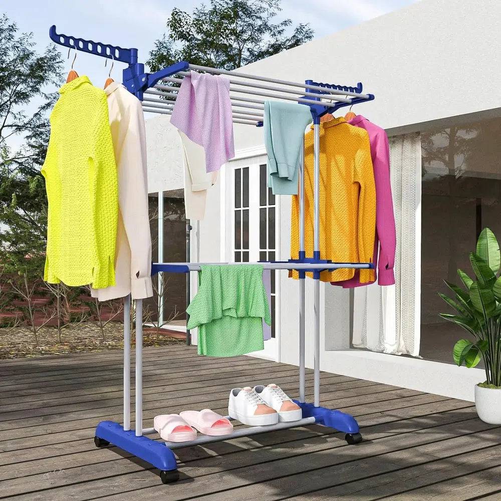 3-Tier Stainless Foldable Garment Hanger