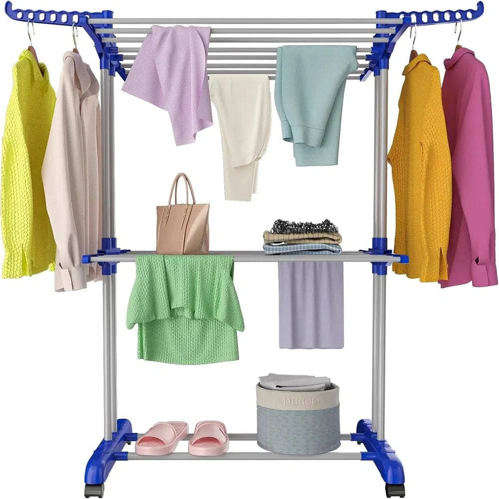 3-Tier Stainless Foldable Garment Hanger