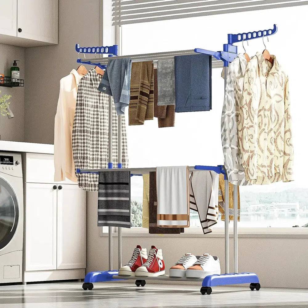 3-Tier Stainless Foldable Garment Hanger