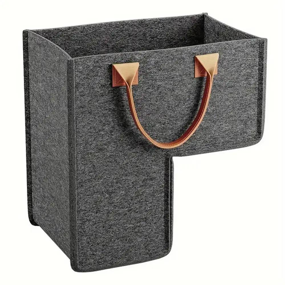 L-Shaped Stair Laundry Basket