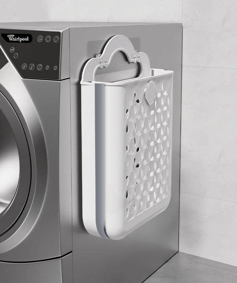 Wall-Mounted Folding Bathroom Laundry Basket