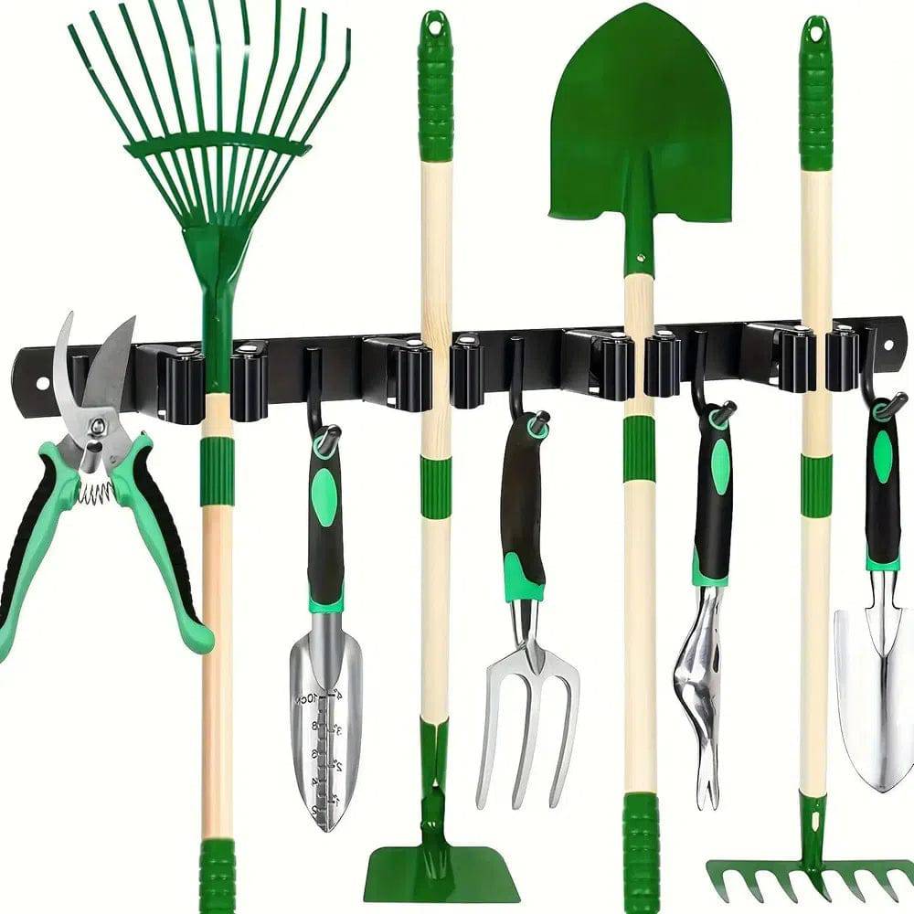 Wall-Mounted Mop & Broom Organiser