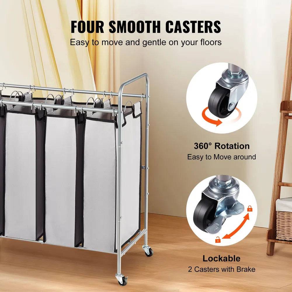 Wheeled Laundry Sorter Cart