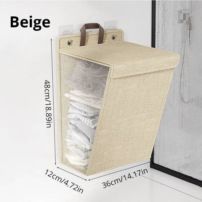 Foldable Adhesive Laundry Basket Hamper
