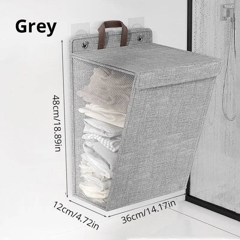 Foldable Adhesive Laundry Basket Hamper