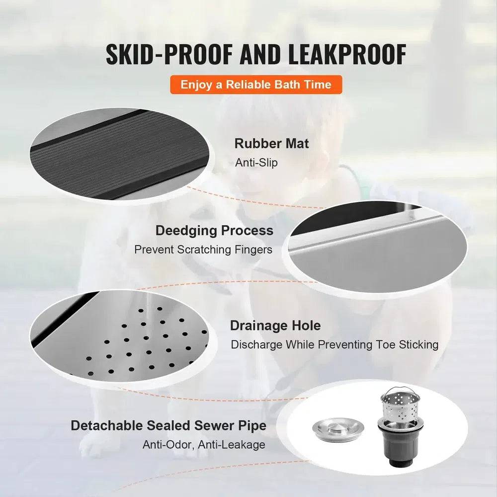 34" Electric Lift Pet Bathtub