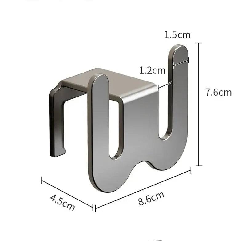 Wall-Mounted No-Punch Slipper Drying Rack with Drainage Hook