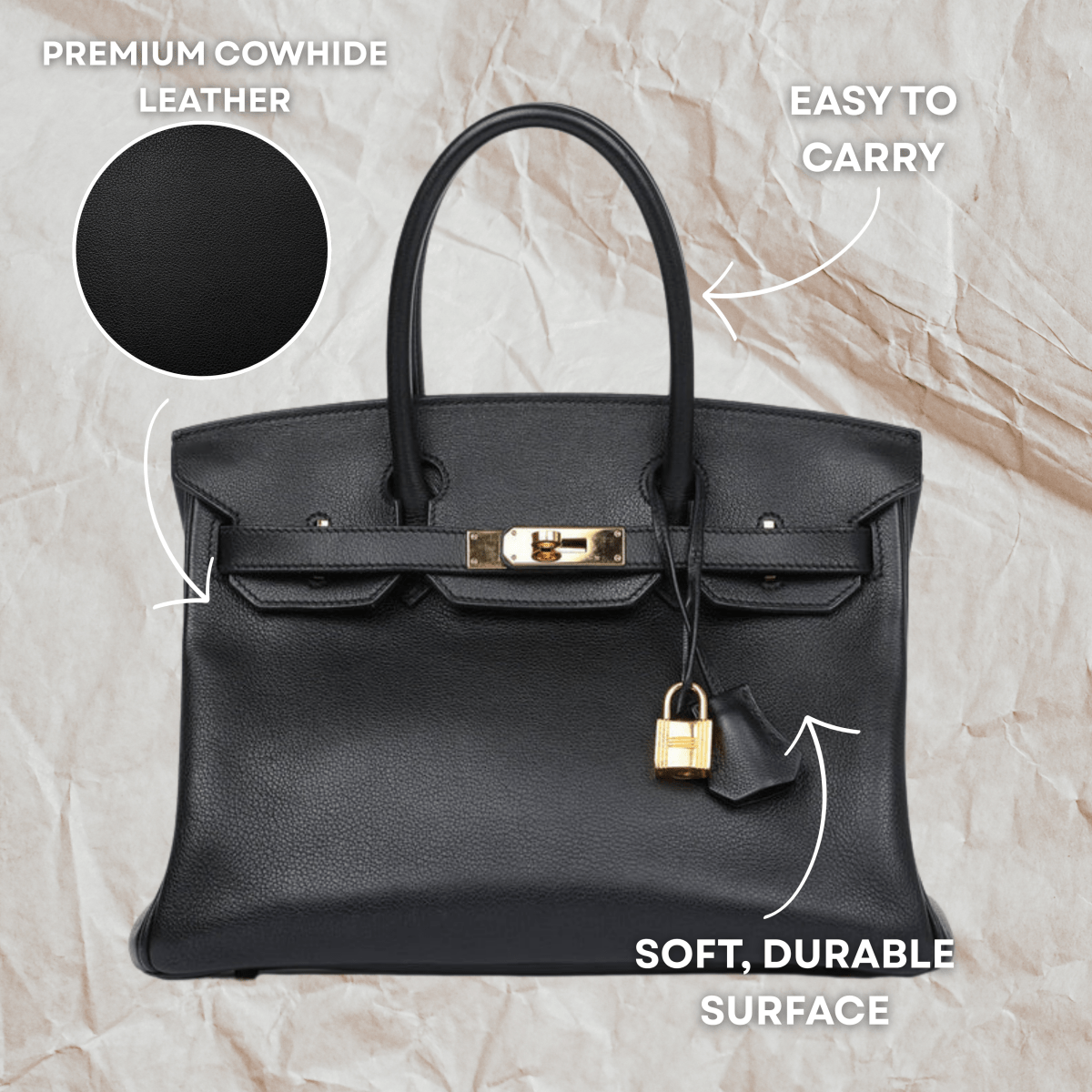 ÉTERNÉ – Timeless Leather Handbag for Everyday Elegance