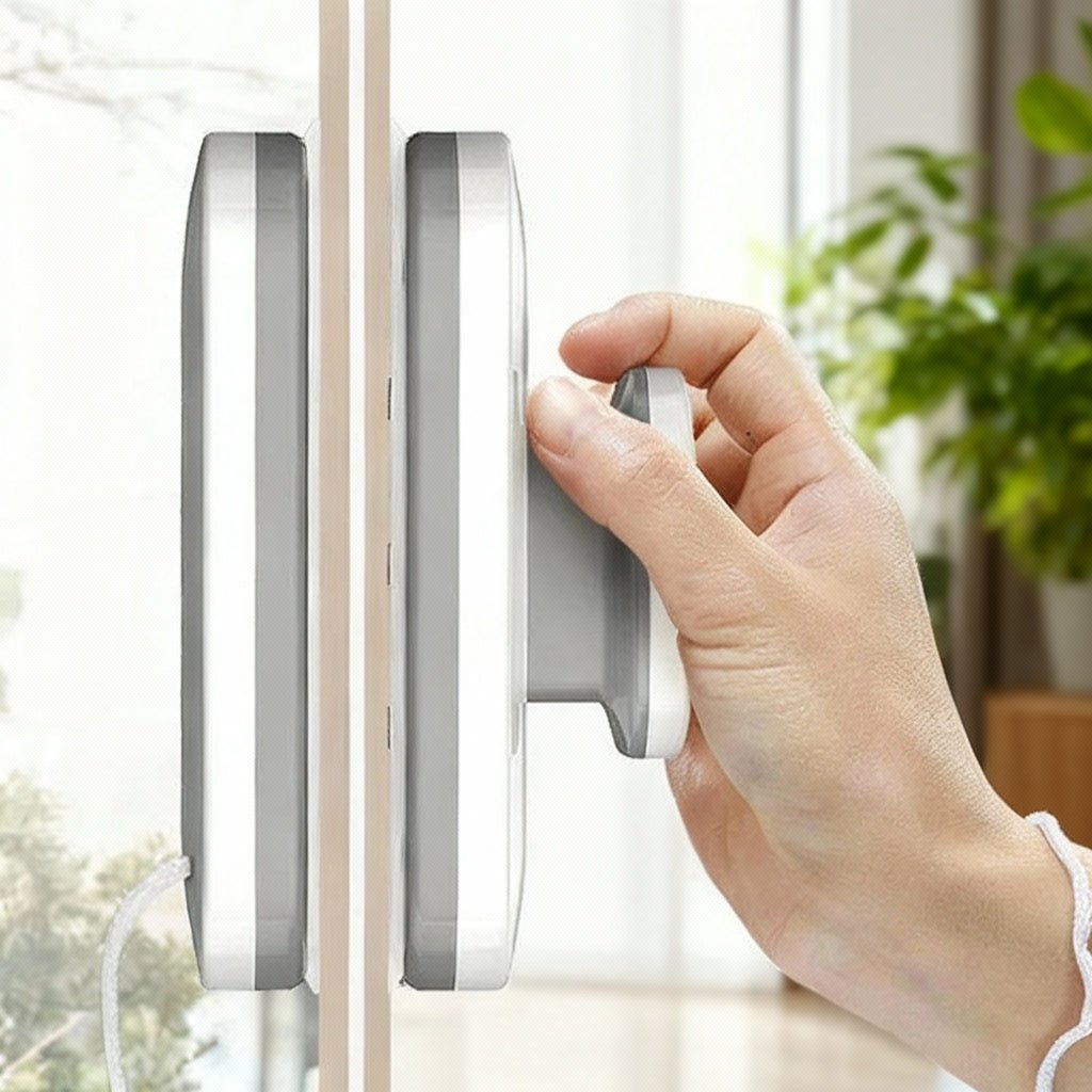 MAGSWIPE – Double-Sided Magnetic Window Wiper for Indoor & Outdoor Cleaning